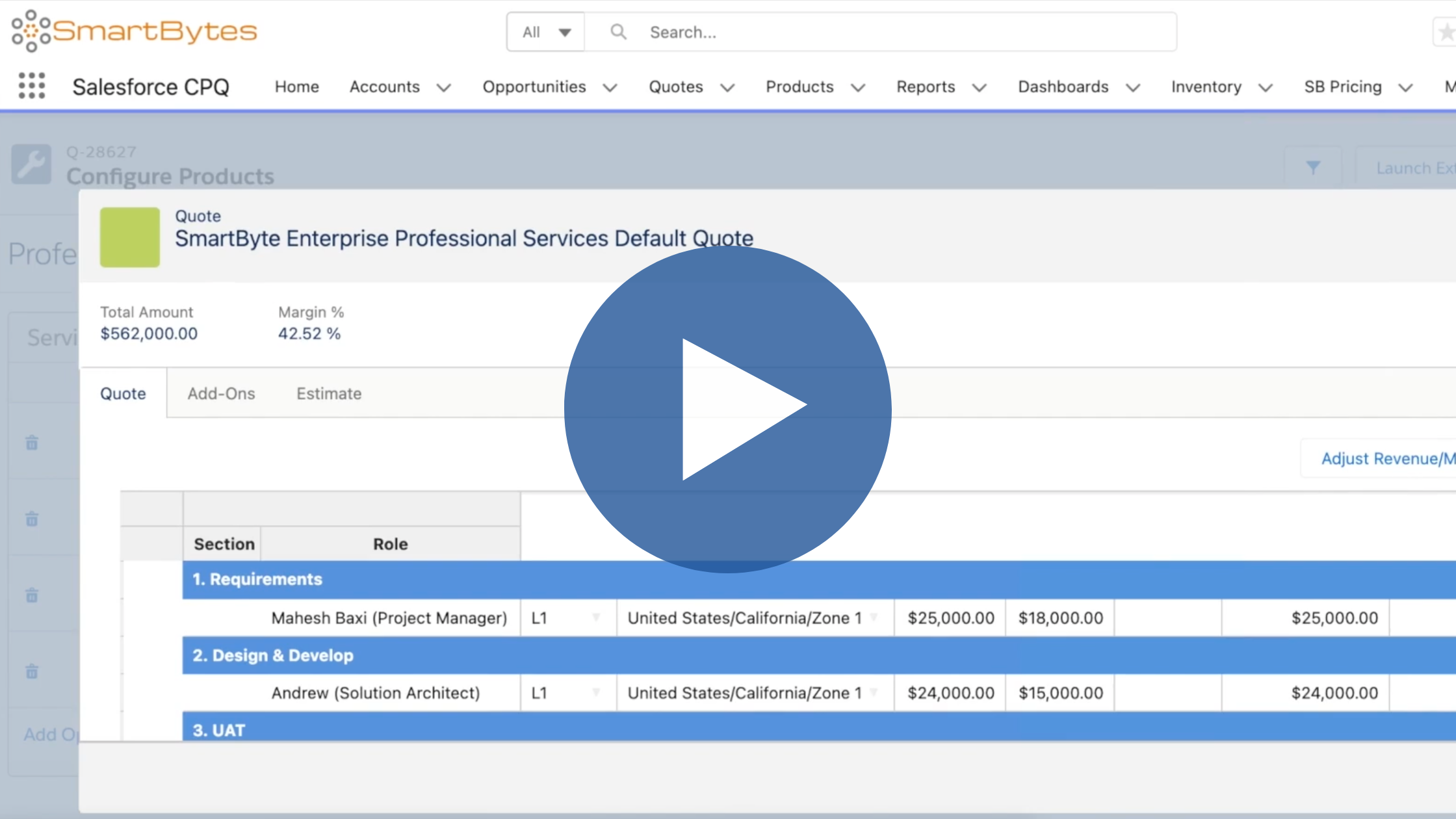 Provus and Salesforce Revenue Cloud Integration Provus and Salesforce Revenue Cloud Integration