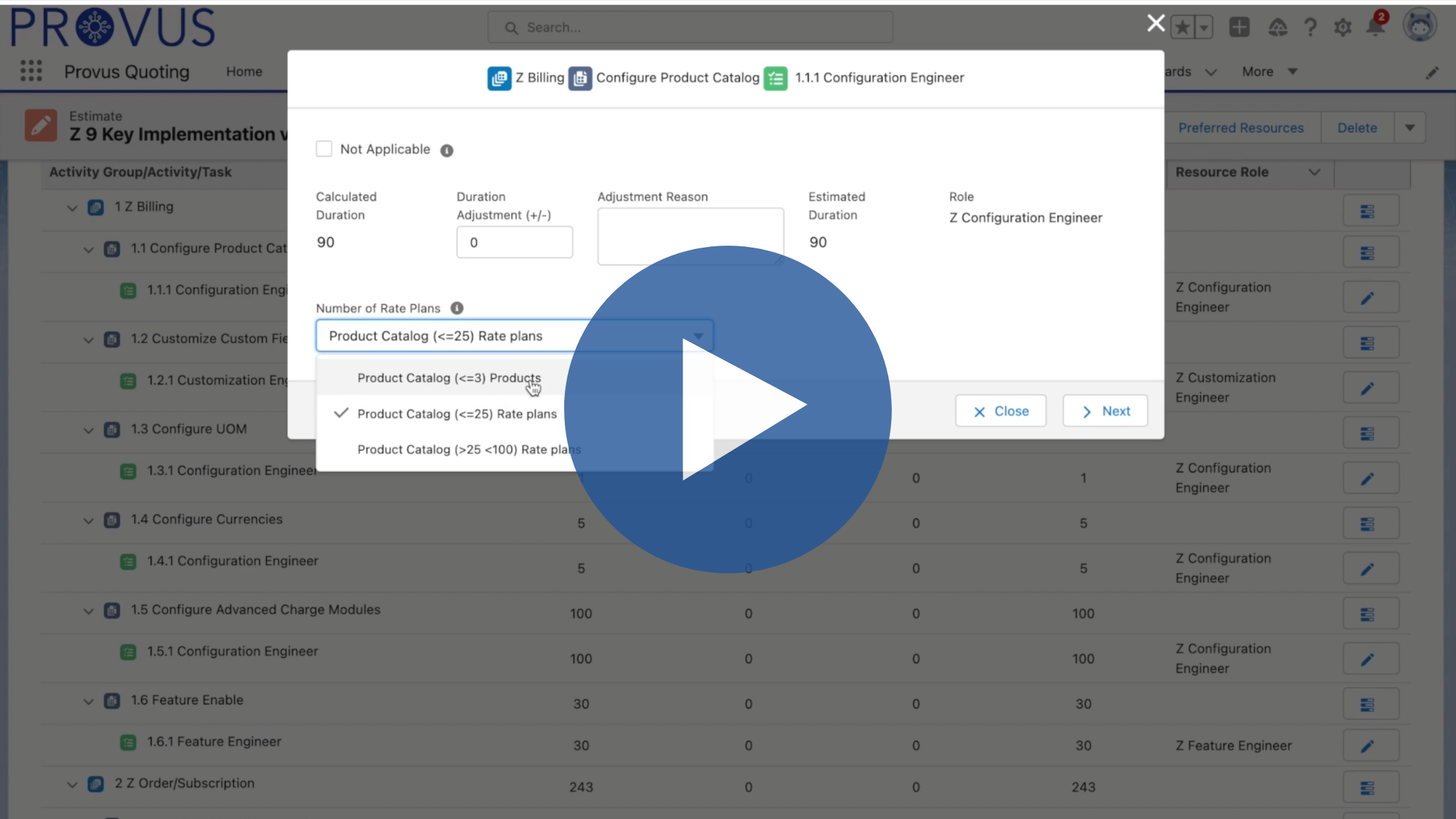 Provus and Salesforce Revenue Cloud Integration