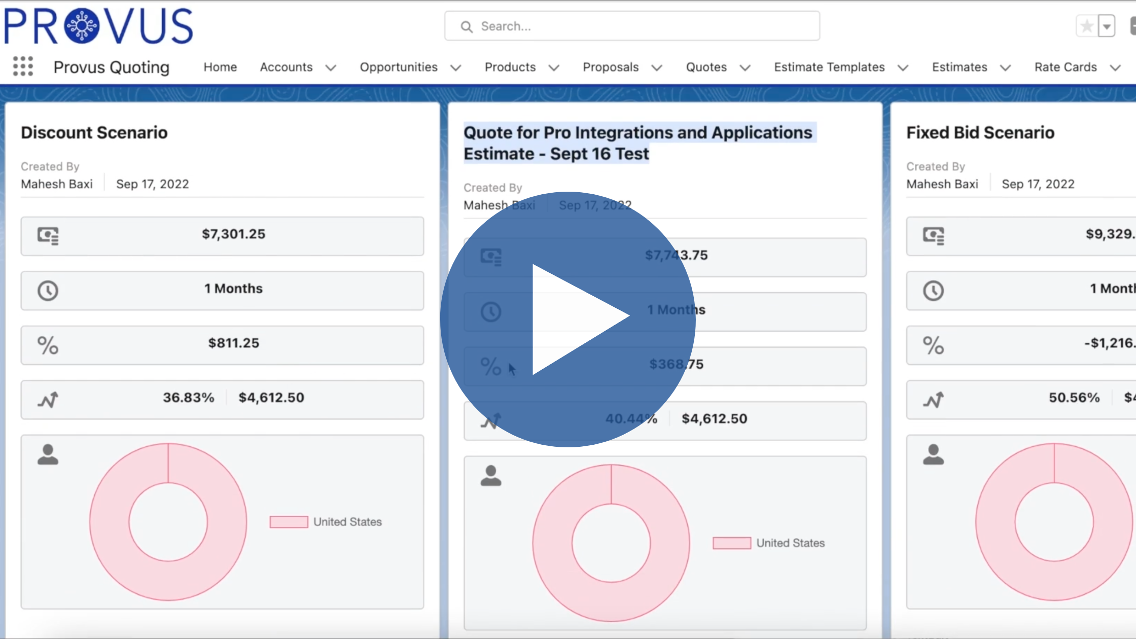 Provus and Salesforce Revenue Cloud Integration