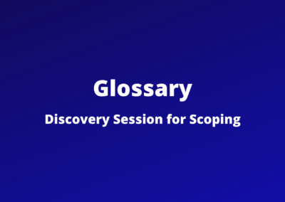Discovery Session for Scoping