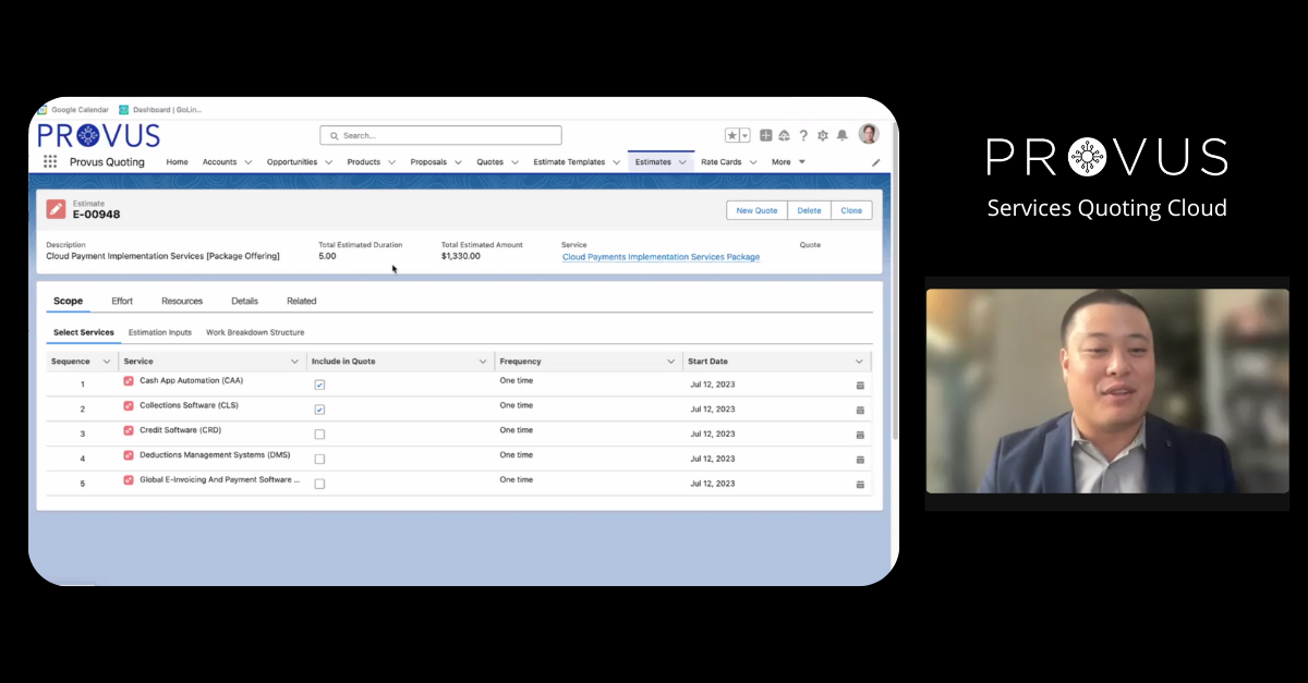 provus-dennis-product-demo Provus and Salesforce Revenue Cloud Integration