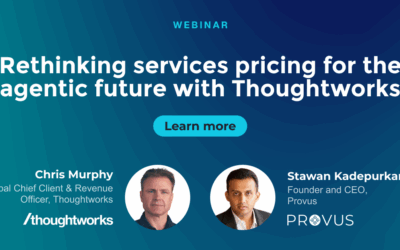 The Evolution of Services Pricing for the Agentic Future